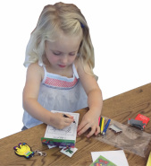 Children playing with Cafe Kidz Activity Packs
