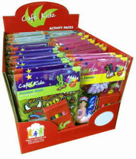 Cafe Kidz Activity Pack Selection Box - Merchandising Box
