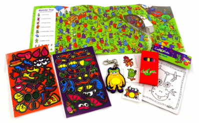 Activity Pack Contents - Monster Mash theme